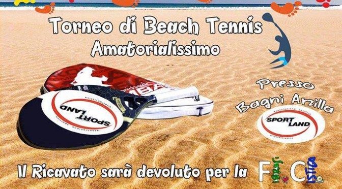 Un passo per la ricerca: torneo di beach tennis contro la fibrosi cistica